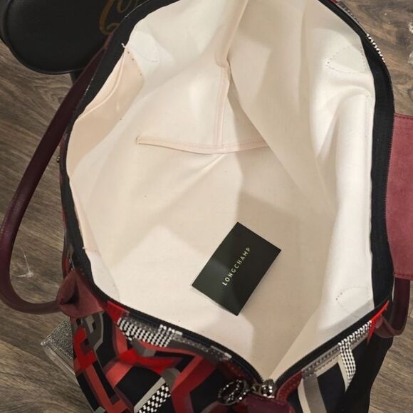 Longchamp Le Pilage Artwalk Large Shoulder Tote Bag- Opera - Picture 13 of 13